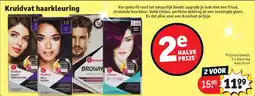 Kruidvat 2 x kleuring man bruin aanbieding