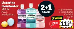 Kruidvat 3 x mondwater Coolmint 500 ml aanbieding