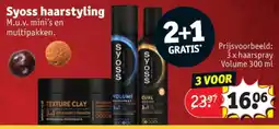 Kruidvat 3 x haarspray Volume 300 ml aanbieding