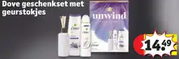 Kruidvat Dove geschenkset met geurstokjes aanbieding