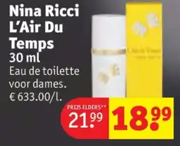 Kruidvat Nina Ricci L’Air Du Temps aanbieding