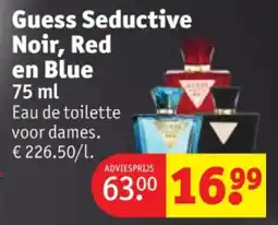 Kruidvat Guess Seductive Noir, Red en Blue aanbieding