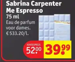 Kruidvat Sabrina Carpenter Me Espresso aanbieding