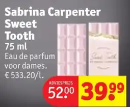 Kruidvat Sabrina Carpenter Sweet Tooth aanbieding