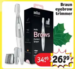 Kruidvat Braun eyebrow trimmer aanbieding