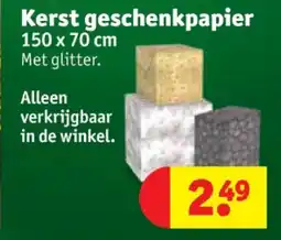 Kruidvat Kerst geschenkpapier aanbieding