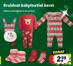 Kruidvat Kruidvat babytextiel kerst aanbieding