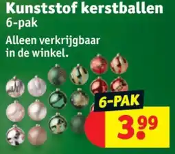Kruidvat Kunststof kerstballen aanbieding