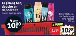 Kruidvat Fa (Men) bad, douche en deodorant aanbieding