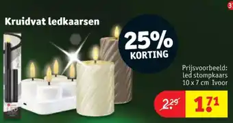 Kruidvat Kruidvat ledkaarsen aanbieding
