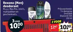 Kruidvat Rexona (Men) deodorant aanbieding
