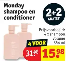 Kruidvat Monday shampoo en conditioner aanbieding