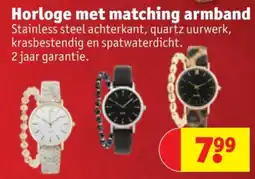 Kruidvat Horloge met matching armband aanbieding
