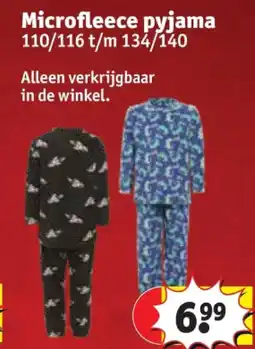 Kruidvat Microfleece pyjama aanbieding