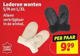 Kruidvat Lederen wanten aanbieding