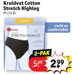 Kruidvat Kruidvat Cotton Stretch Highleg aanbieding