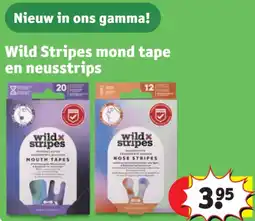 Kruidvat Wild Stripes mond tape en neusstrips aanbieding