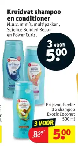 Kruidvat Kruidvat shampoo en conditioner aanbieding