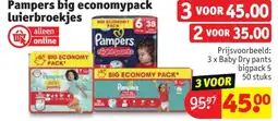 Kruidvat 3 x Baby Dry pants bigpack 5 50 stuks aanbieding