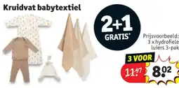Kruidvat 3 x hydrofiele luiers 3-pak aanbieding
