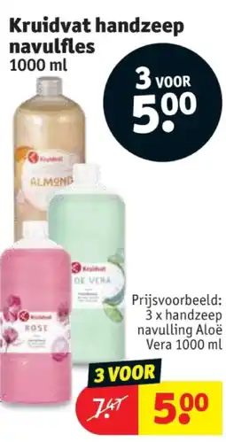 Kruidvat Kruidvat handzeep navulfles aanbieding