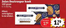 Kruidvat Jules Destrooper koek aanbieding