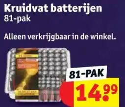 Kruidvat Kruidvat batterijen aanbieding