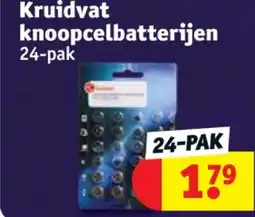 Kruidvat Kruidvat knoopcelbatterijen aanbieding