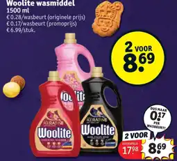 Kruidvat Woolite wasmiddel aanbieding