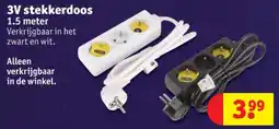 Kruidvat 3V stekkerdoos aanbieding