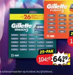Kruidvat Gillette Mach3 aanbieding