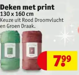 Kruidvat Deken met print aanbieding
