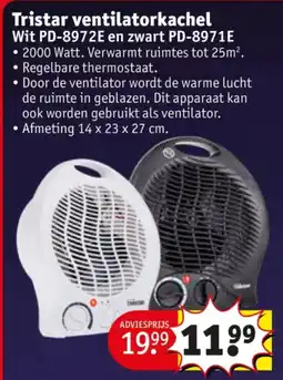 Kruidvat Tristar ventilatorkachel aanbieding