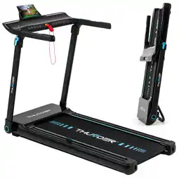 Decathlon Loopband Thunder ULTRA BLACK 122x45cm 17km/h FitShow opklapbaar Bluetooth aanbieding