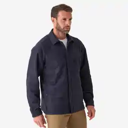 Decathlon Fleece overhemd 100 blauw aanbieding