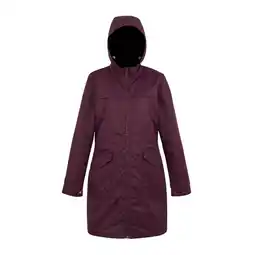 Decathlon Dames Romine II Waterdichte Jas (Vijg/Zwart) aanbieding