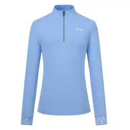 Decathlon Technisch paardrijpoloshirt met lange mouwen voor dames HV Polo Tess aanbieding