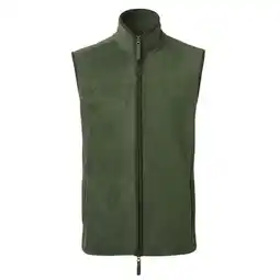 Decathlon Heren Artisan Fleece Gilet (Mosgroen/bruin) aanbieding