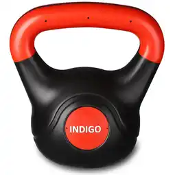 Decathlon Kettlebell Plastic INDIGO Zwart-Rood aanbieding