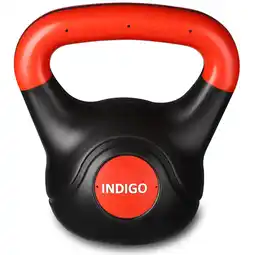 Decathlon Kettlebell Plastic INDIGO Zwart-Rood aanbieding