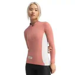 Decathlon Dames Fietsen gravel wielershirt lange mouwen GM3 Hokkaido Koraal aanbieding