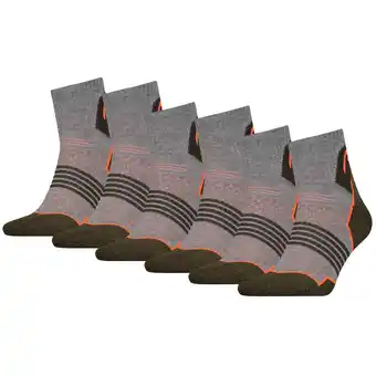 Decathlon Wandelsokken Hiking Quarter 6-pack Unisex Forest aanbieding