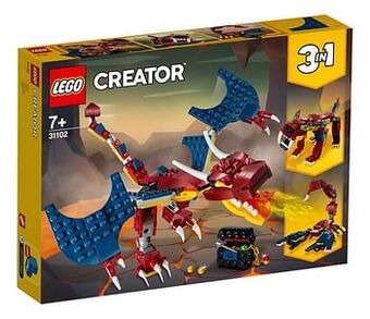 Dreamland LEGO Creator 3-in-1 31102 Vuurdraak aanbieding
