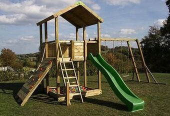 Dreamland Fox play schommel Sacramento Monkey Bar Adventure met groene glijbaan aanbieding