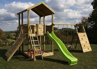Dreamland Fox play schommel Sacramento Explorer Adventure met limegroene glijbaan aanbieding
