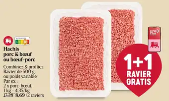 Hachis porc & bœuf ou boeuf-porc
