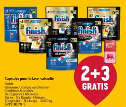 Delhaize Finish Capsules pour le lave-vaisselle aanbieding