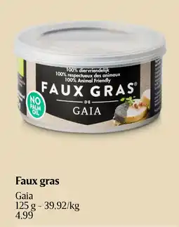 Delhaize Gaia Faux gras aanbieding