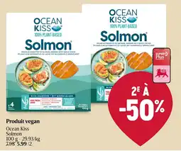 Delhaize Ocean Kiss Solmon Produit vegan aanbieding