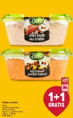 Delhaize Delio Salade à tartiner aanbieding